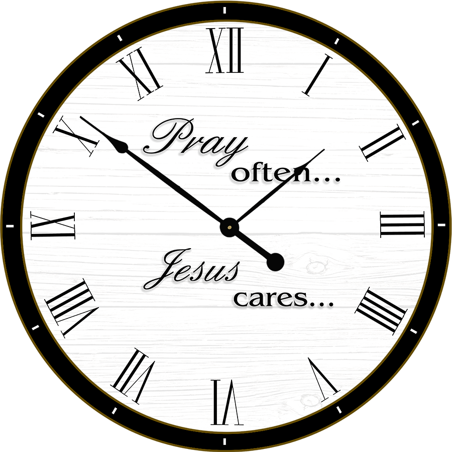 22.5" Round Melody Clock- Beautiful Prayer Quote Lyric Clock