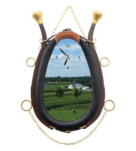 Horse Collar Clock- Home in the Countryside Lyric Clock