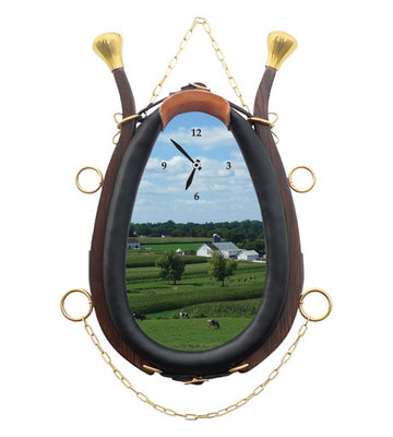 Horse Collar Clock- Home in the Countryside Lyric Clock