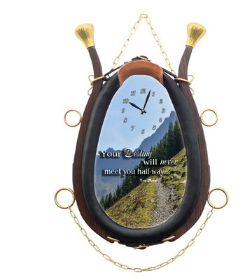 Horse Collar Clock- Footpath on Mountainside Lyric Clock